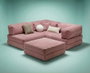 Atelier Del Sofa Sofá-Cama Esquinero Kanyon - Rosa
